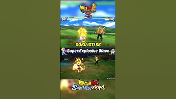 Super Saiyan Goku GT Super Explosive Wave Comparison - BT3 Vs Sparking! ZERO
