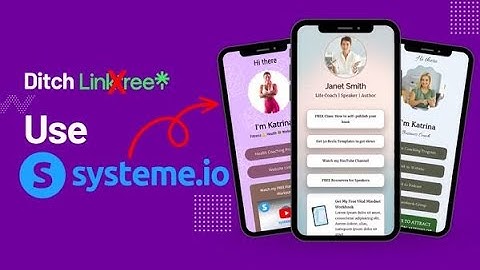 Create your Link in Bio on Systeme io - LinkTree alternative