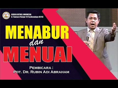 Rev. Dr. Rubin Adi Abraham SOWING AND REAPING