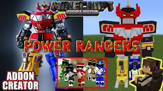 Minecraft Pocket Edition || Add-On POWER RANGERS Mcpe screenshot 1