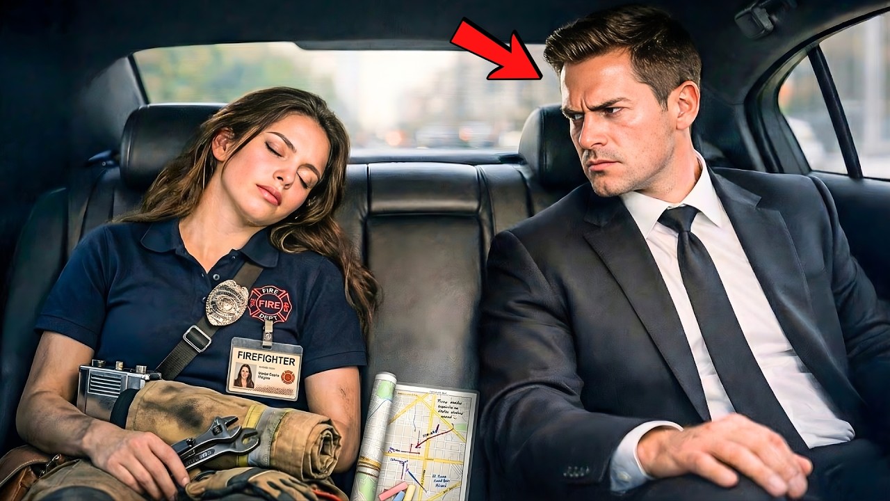 TIRED FIREFIGHTER ENTERS THE WRONG CAR… AND THE MILIONAIRE HUMILIATES HER WITHOUT KNOWING HER