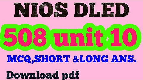 Module 508 unit 10