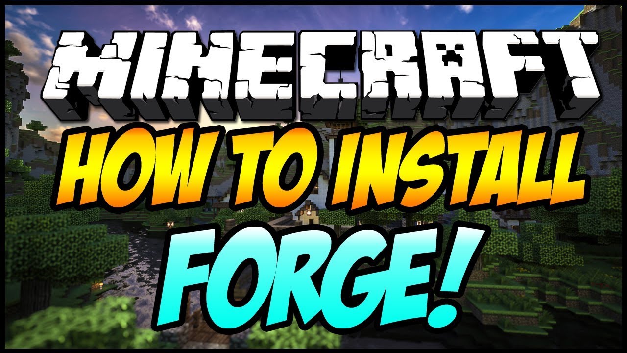 How To Install Minecraft Forge For 1.8 - YouTube