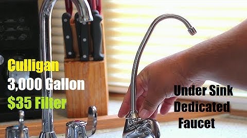 How To Install a Under The Sink Water Filter With Faucet Culligan EZ 1
