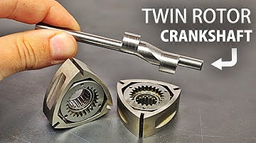 Making a TWIN RC Wankel Rotary Engine - The Crankshaft (Eccentric Shaft)