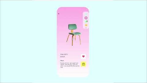 Furniture App UI Design In Adobe XD With Prototype / Mockup #AdobeXD #UIUXDesign
