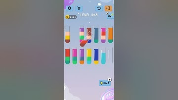 Water color sort level 348..walkthrough solution