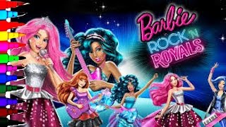BARBIE Coloring Book Pages Barbie Rock N' Royals Kids Fun Art Learning Videos Kids Balloons Toys BARBIE Coloring Book Pages Barbie Rock N' Royals Kids Fun Art Learning Videos Kids Balloons Toys