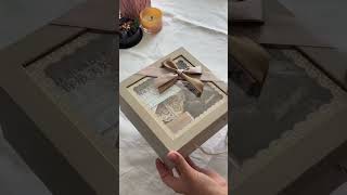 Premium Luxury Gift Box with Handle & Transparent Window | Elegant Custom Packaging Manufacturer 🎁✨