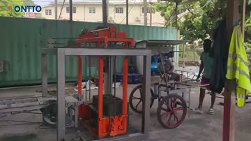 QT4-15 8inches hollow fully automatic concrete block making machine line #machinery #machine