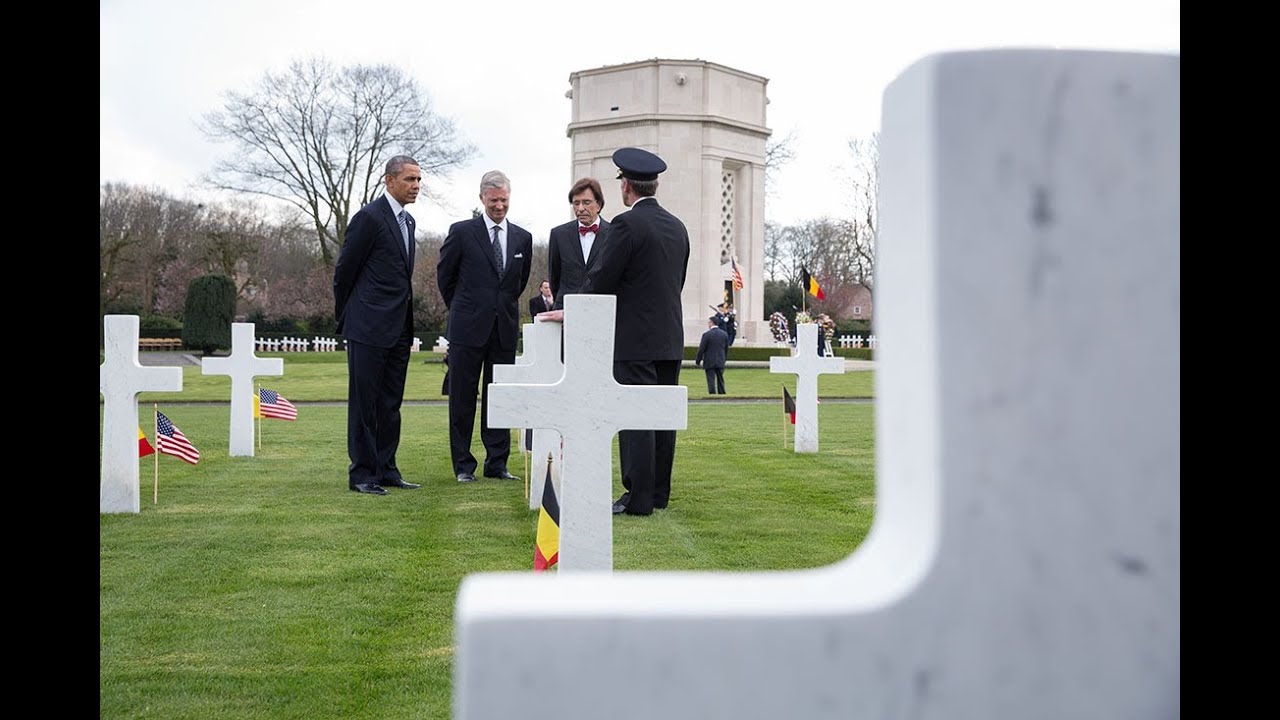 President Obama Speaks at Flanders Field Cemetery