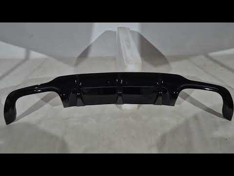 Задний диффузор DPT (для AMG, черный глянец) для Mercedes C-class W204 2007-2015 гг., видео 1