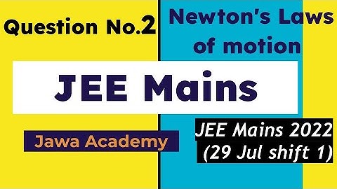 2. NLM questions |JEE 2023: Newton