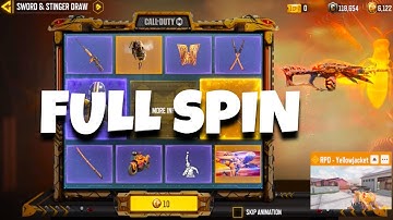 FULL SPIN ON *NEW* SWORD & STINGER DRAW | LEGENDARY RPD YELLOW JACKET & PORTNOVA KILLER BEE | CODM