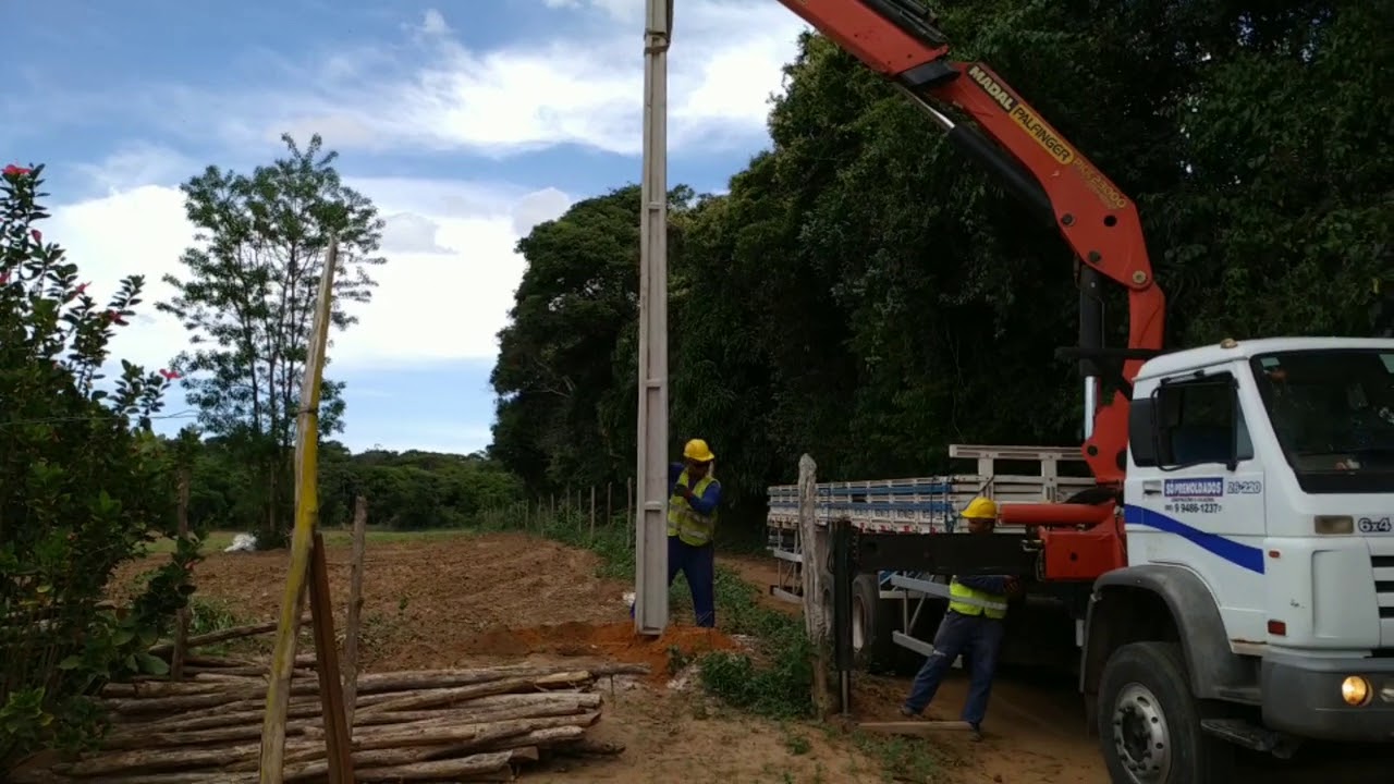 Instalando Poste de Energia no Sítio, veja quanto custou!