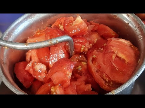 Processing Tomatoes In My Vintage Foley Food Mill