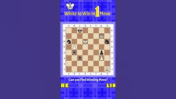 Mate in 1 Move: #224 Find The Winning Move, #chess #shorts #trending #matein #tactics #beginner #win