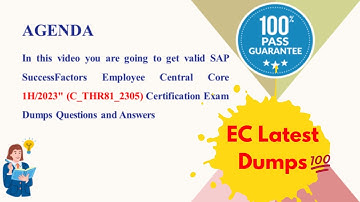 SAP SF Employee Central THR81_2305 1H2023 Exam Preparation and Practice Questions and Answers