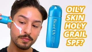 Biore UV Aqua Rich Aqua Protect Lotion REVIEW - New Oily Skin Holy Grail?