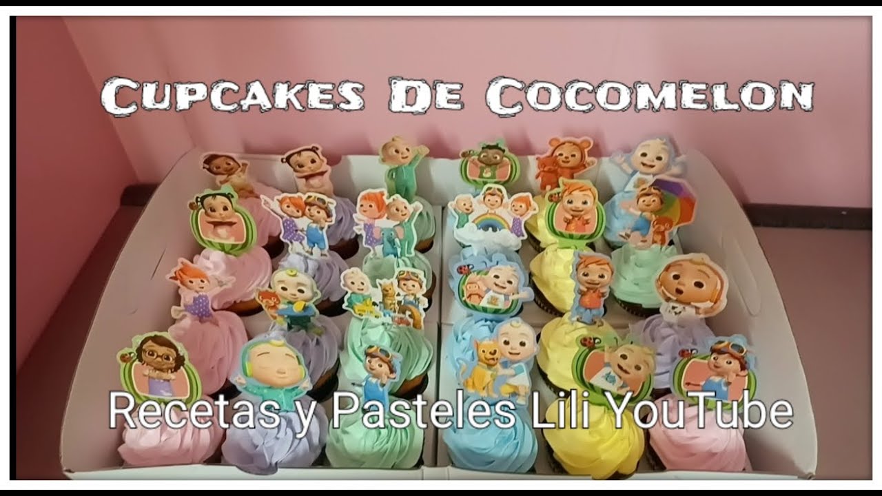Decora Tus Cupcakes Con Estilo: Toppers Comestibles De Cocomelon (12 Uds X 2) – Personalizables Con Nombre, Wafer Paper