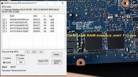On-Board RAM SPD Removal Tool – Remove onboard ram just one Click #ramdisable #biosedit