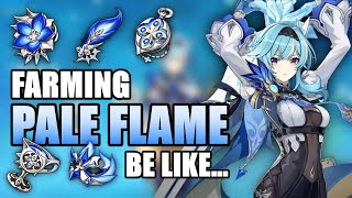Farming Pale Flame artifact set be like... | Genshin Impact