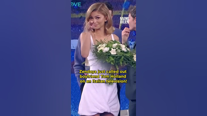 Zendaya calls out boyfriend Tom Holland on TV!!