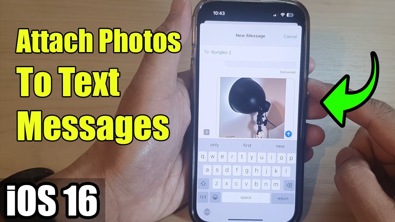 How to Attach Photo to Message on iPhone