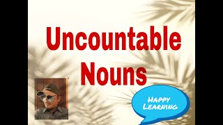Uncountable Noun (Partitives)