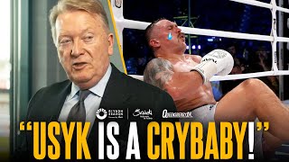 Frank Warren labels Usyk a CRY BABY with a key weakness \u0026 says Tyson Fury will EXPOSE it on May 18 🥶
