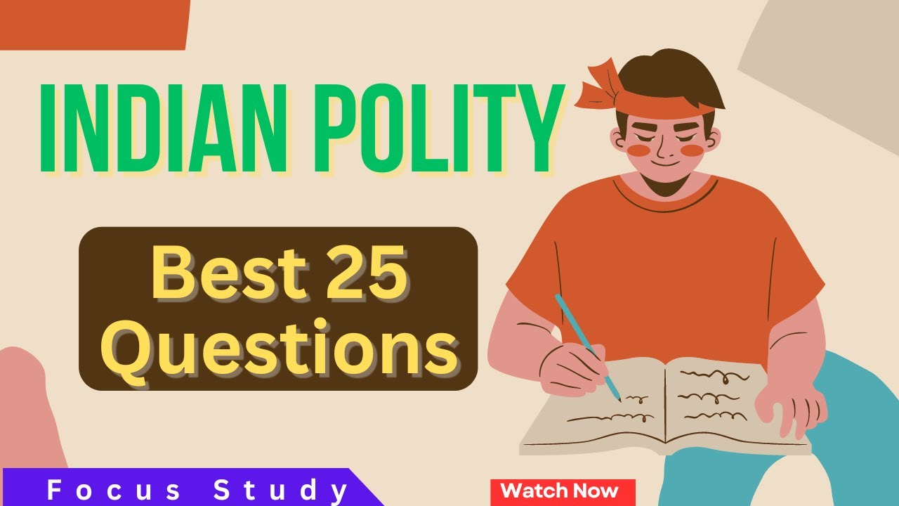 Indian Polity Best MCQs | General Knowledge. Focus study. - YouTube