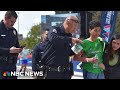 15-year-old finishes LA Marathon with help of sister and police officer