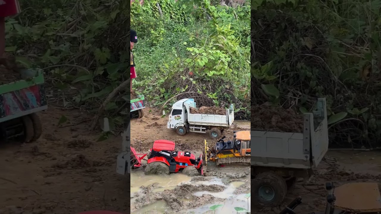 RC Tractor Stuck in Deep Mud! Epic Bulldozer Rescue Ep26