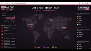 Wow Live Cyber Attacks | Checkpoint Threatmap