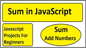 Sum in JavaScript | Add numbers | Javascript Array