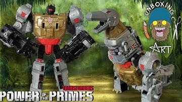Transformers Power of the Primes: Dinobot Grimlock Unboxing and review