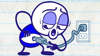 Pencilmate Needs RECHARGING! | Animated Cartoons Characters | Animated Short Films