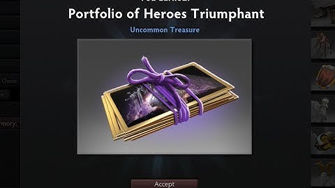 Dota 2 TI4 Compendium Loading Screen - Opening a Portfolio of Heroes Triumphant