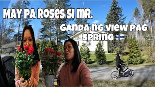 May pa Roses si Mr | Ganda ng view pag spring | Filipina Finn Couple | Finland vlog