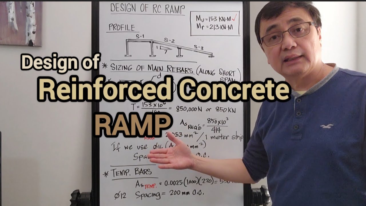 Design of Reinforced Concrete Ramp - YouTube