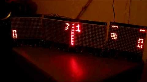 Pong on the Sure 2416 running Arduino DisplayMatrix library