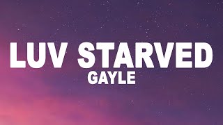 GAYLE - luv starved (Lyrics)