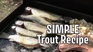 How to GRILL a WHOLE trout! Simple and Tasty!
