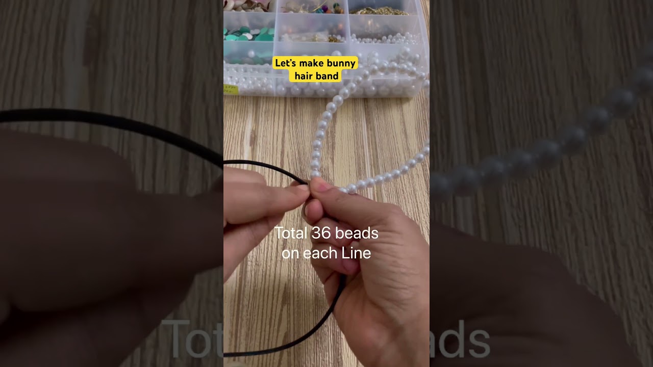 Let’s make bunny hair band 