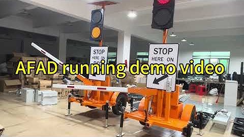 Automated Flagger Assistance Device (AFAD) Running video