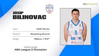 Josip Bilinovac 2025/26 Highlights ABA League 2
