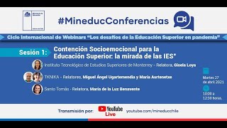“Contención Socioemocional para la Educación Superior: la mirada de las IES”