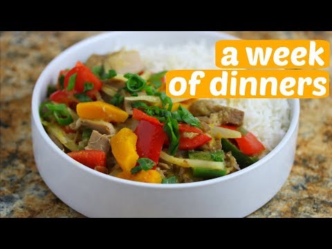 A Week of Dinners  Vegan 