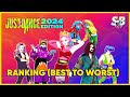 Ranking Just Dance 2024 Edition (Best to Worst)