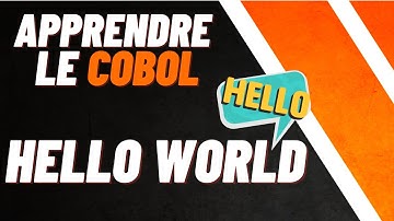 PREMIER PROGRAMME | HELLO WORLD | APPRENDRE LE COBOL (3/ )